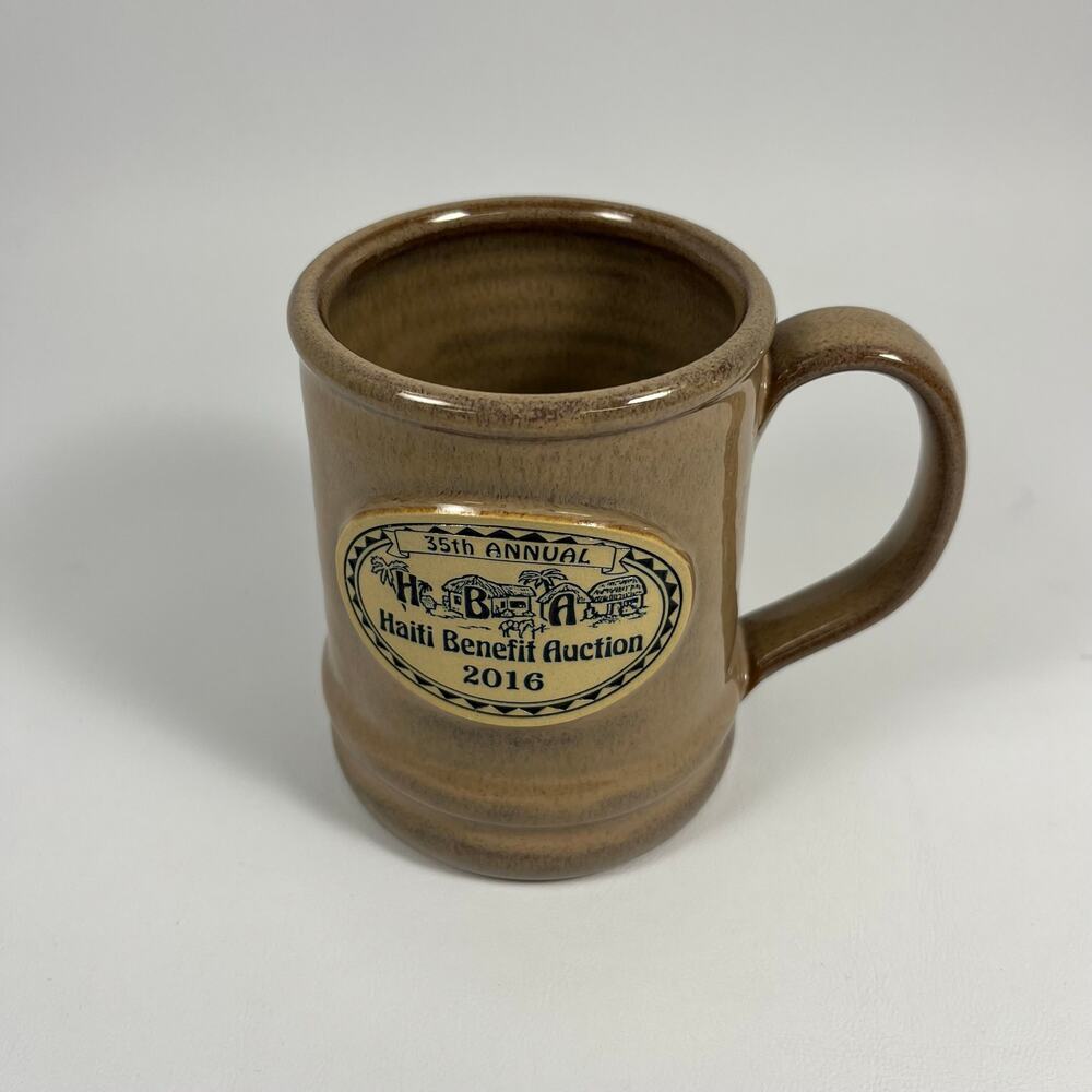 Deneen Pottery Mug Haiti Benefit Auction Ramsey 14oz Coffee Casual Ceramic